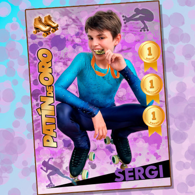 PATÍN DE ORO PERSONALIZADO CROMOS VARIOS TAMAÑOS